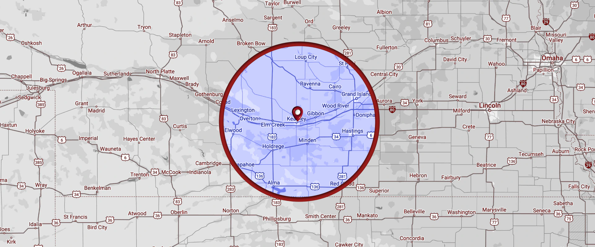 Mackey Services Inc Full Width Map