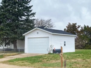 service special project small garage with mail box at front